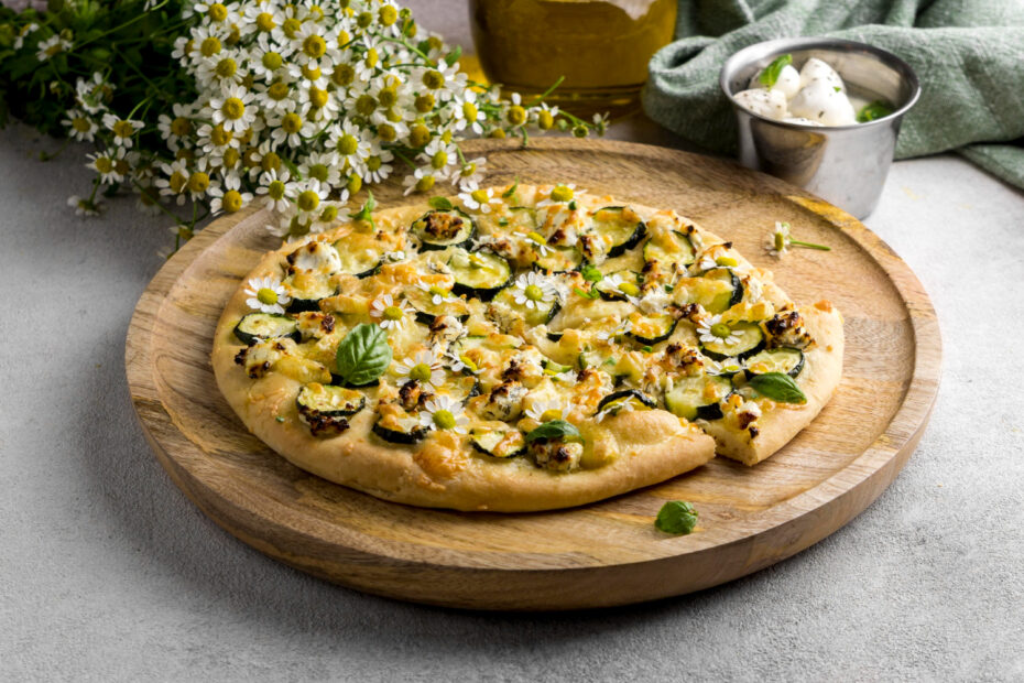 Tarte express courgette mozzarella
